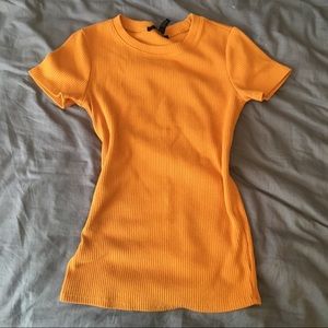 Mustard yellow shirt